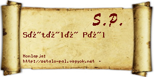 Sétáló Pál névjegykártya